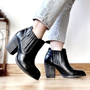 Levi Black Leather Folsom Boot